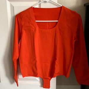 Skims fire red/orange essential bodysuit. Size 4/5x